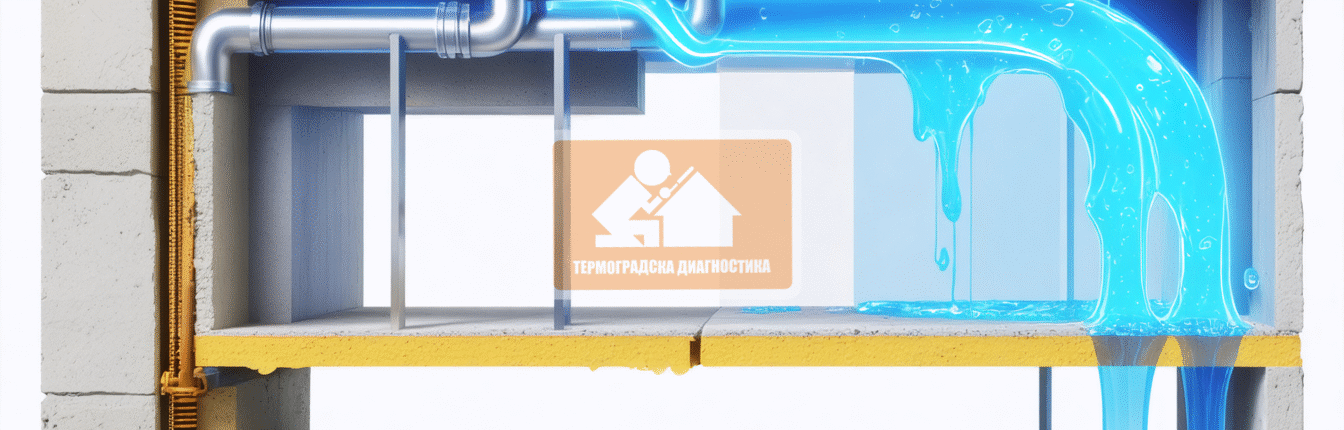 Защо петното е на тавана, а течът е на 3 метра встрани? Защо петното е на тавана, а течът е на 3 метра встрани?