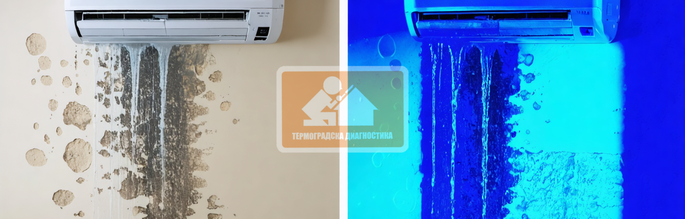 Теч от климатик: Защо тече вътрешното тяло и съсипва стената?