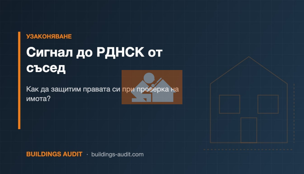 Сигнал до РДНСК от съсед: Как да защитим правата си при проверка на имота?